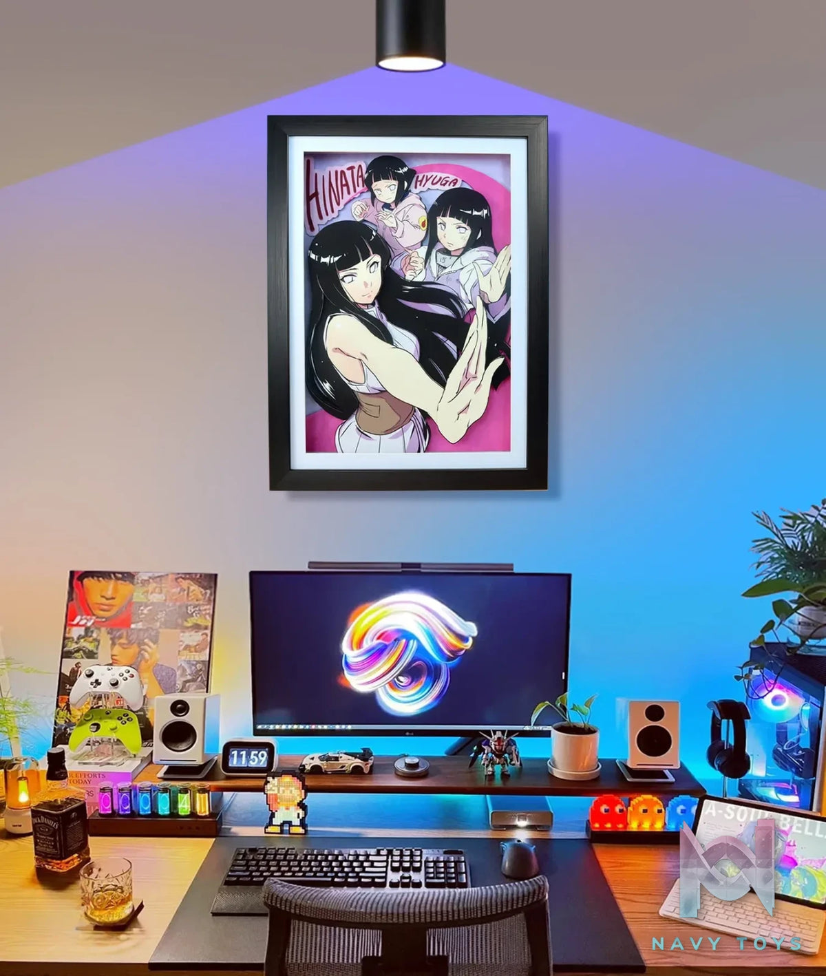KALA HOME Studio – Hinata Hyuga 3D Decorative Painting Naruto
