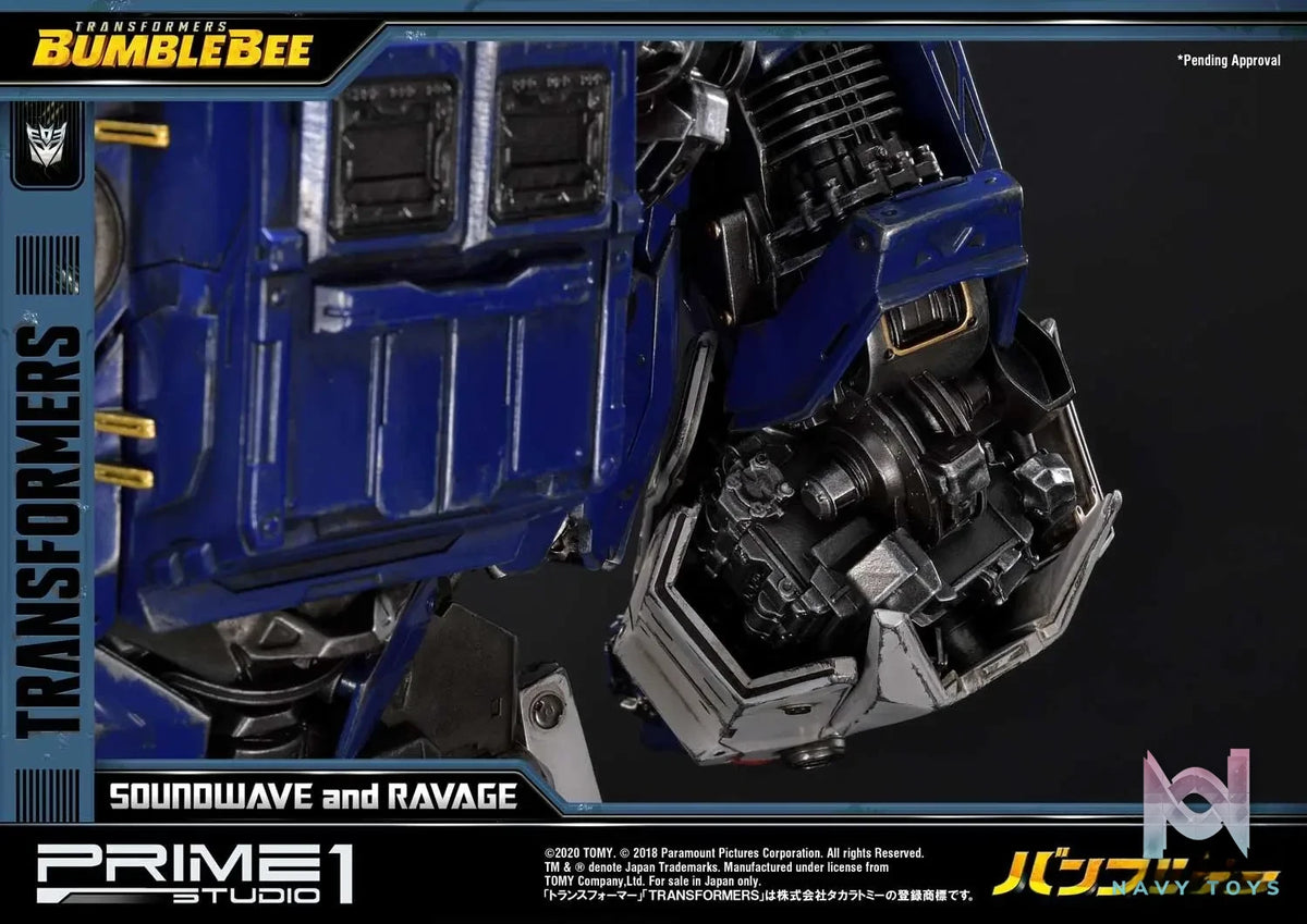 Prime 1 Studio – Museum Masterline Transformers: Bumblebee (Film) Soundwave & Ravage MMTFM-27 MMTFM-27EX (Licensed)