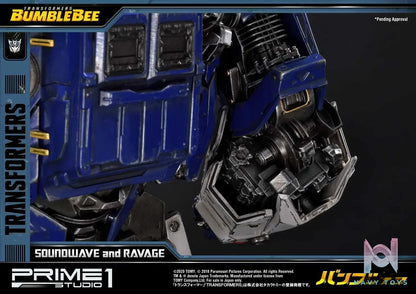 Prime 1 Studio – Museum Masterline Transformers: Bumblebee (Film) Soundwave & Ravage MMTFM-27 MMTFM-27EX (Licensed)
