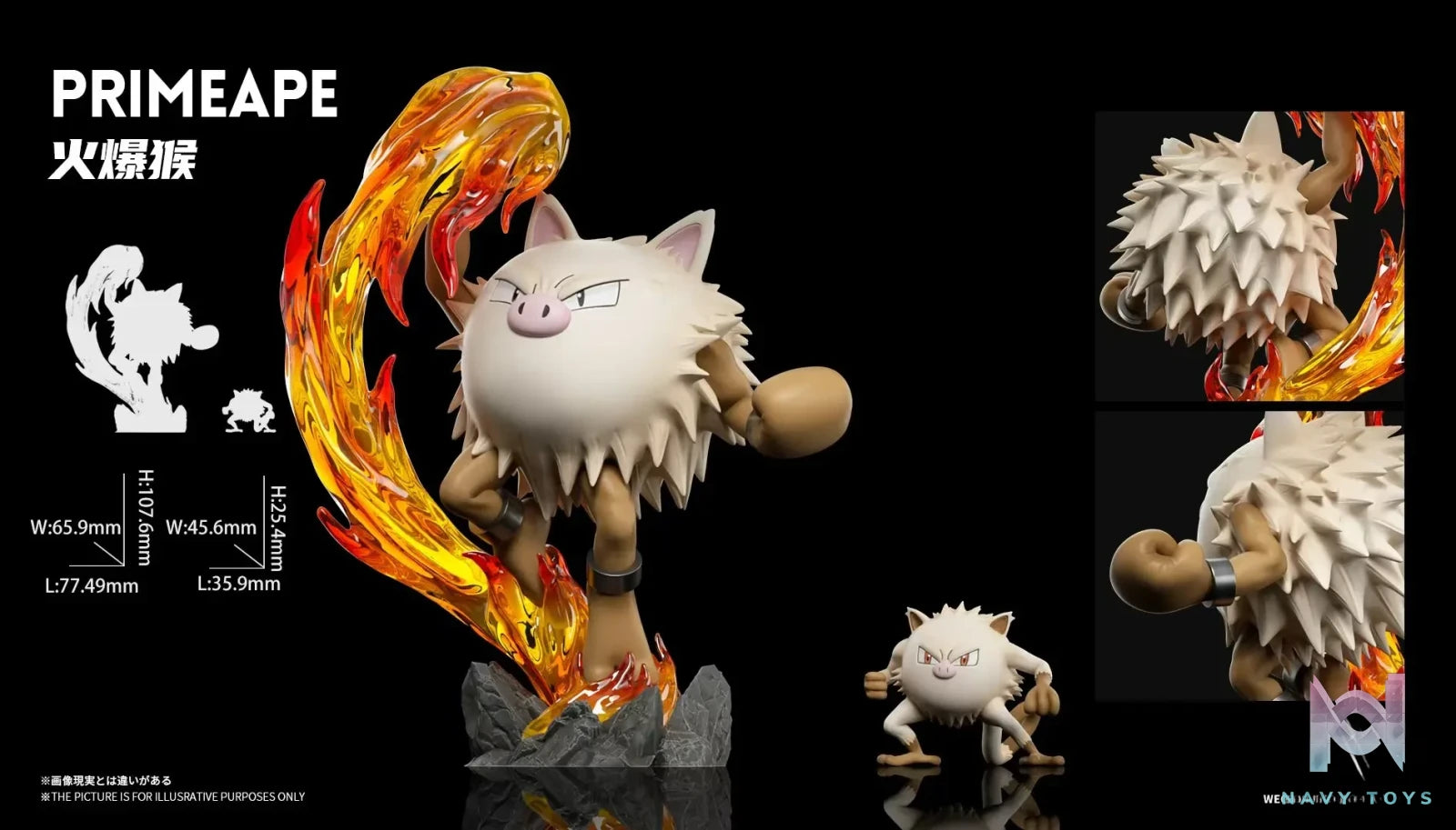 Wonder Studio – Pokémon Poliwrath Evolution Set & Primeape Evolution Set