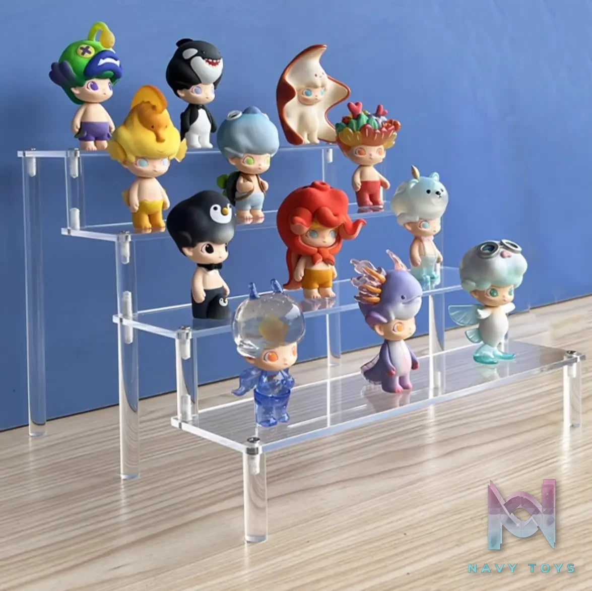 Showcase Factory – Acrylic Stair Display Stand for Nendoroids Blind Boxes Mini Figures
