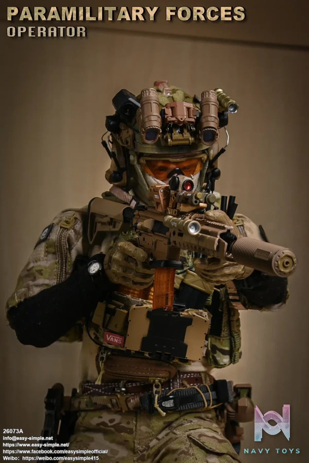 Easy Simple – Paramilitary Forces Operator Action Figure 26073A X 26073B (Licensed)