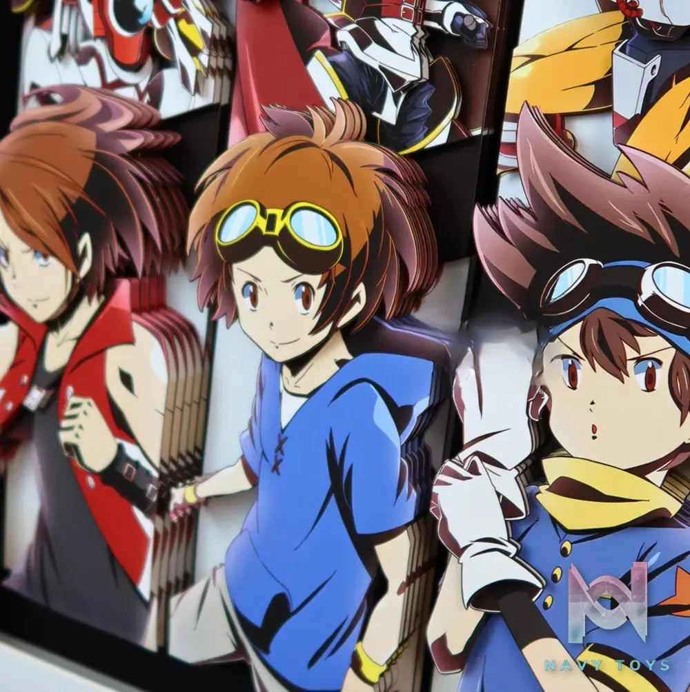 KALA HOME Studio – Digimon Multiple Characters #06 3D Decorative Painting Digimon