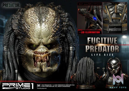 Prime 1 Studio – Life Size Bust The Predator (Film) Fugitive Predator LSTPR-01 LSTPR-01DX (Licensed)