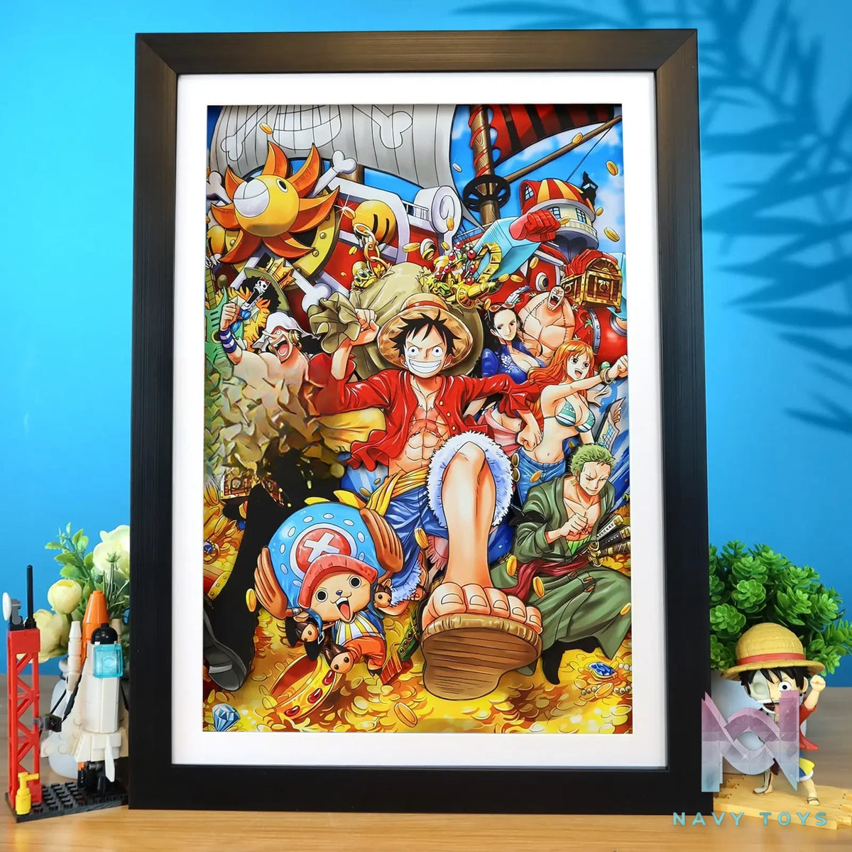 KALA HOME Studio – One Piece Multiple Characters #06 3D Decorative Painting One Piece
