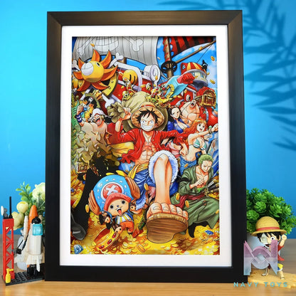 KALA HOME Studio – One Piece Multiple Characters #06 3D Decorative Painting One Piece