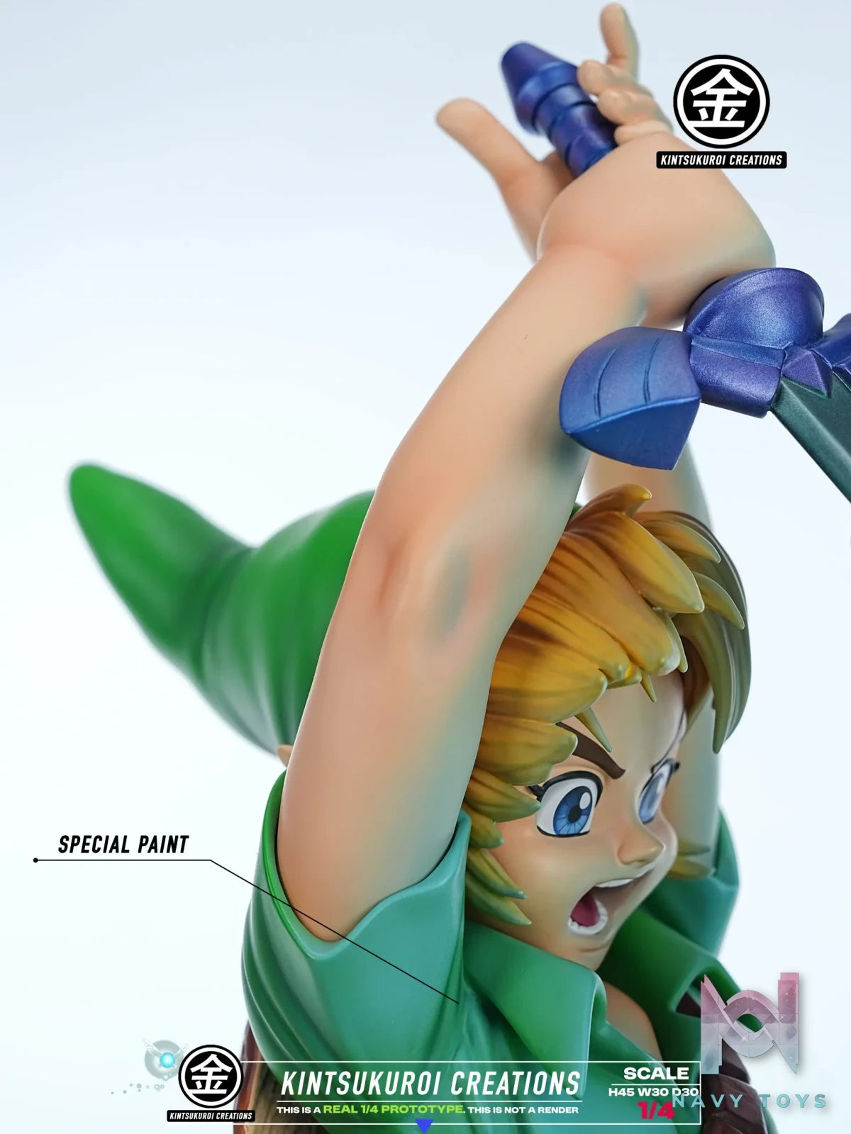 KINTSUKUROI CREATIONS Studio – The Legend of Zelda YOUNG LINK PULLING MASTER SWORD