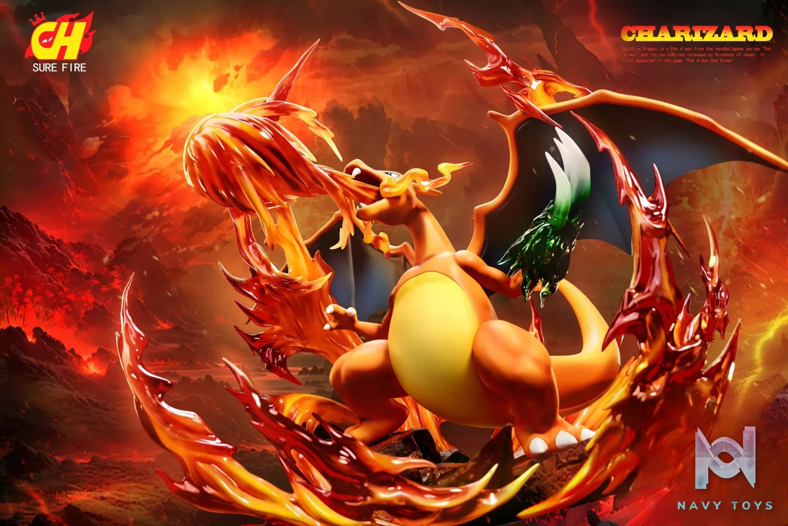 SURE FIRE Studio – Pokémon Series Statue #1 Charizard