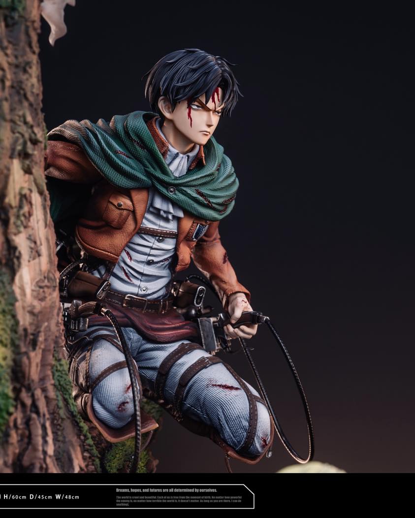 Levi Ackerman & Erwin Smith resin statue Hertz studio anime figure