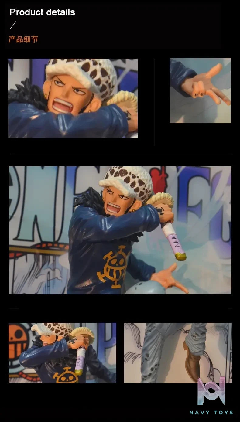 Time tree Studio – One Piece Zoro & Luffy & Sanji & Ace & Nami & Hancock & Law Decorative 3D Stereoscopic Painting