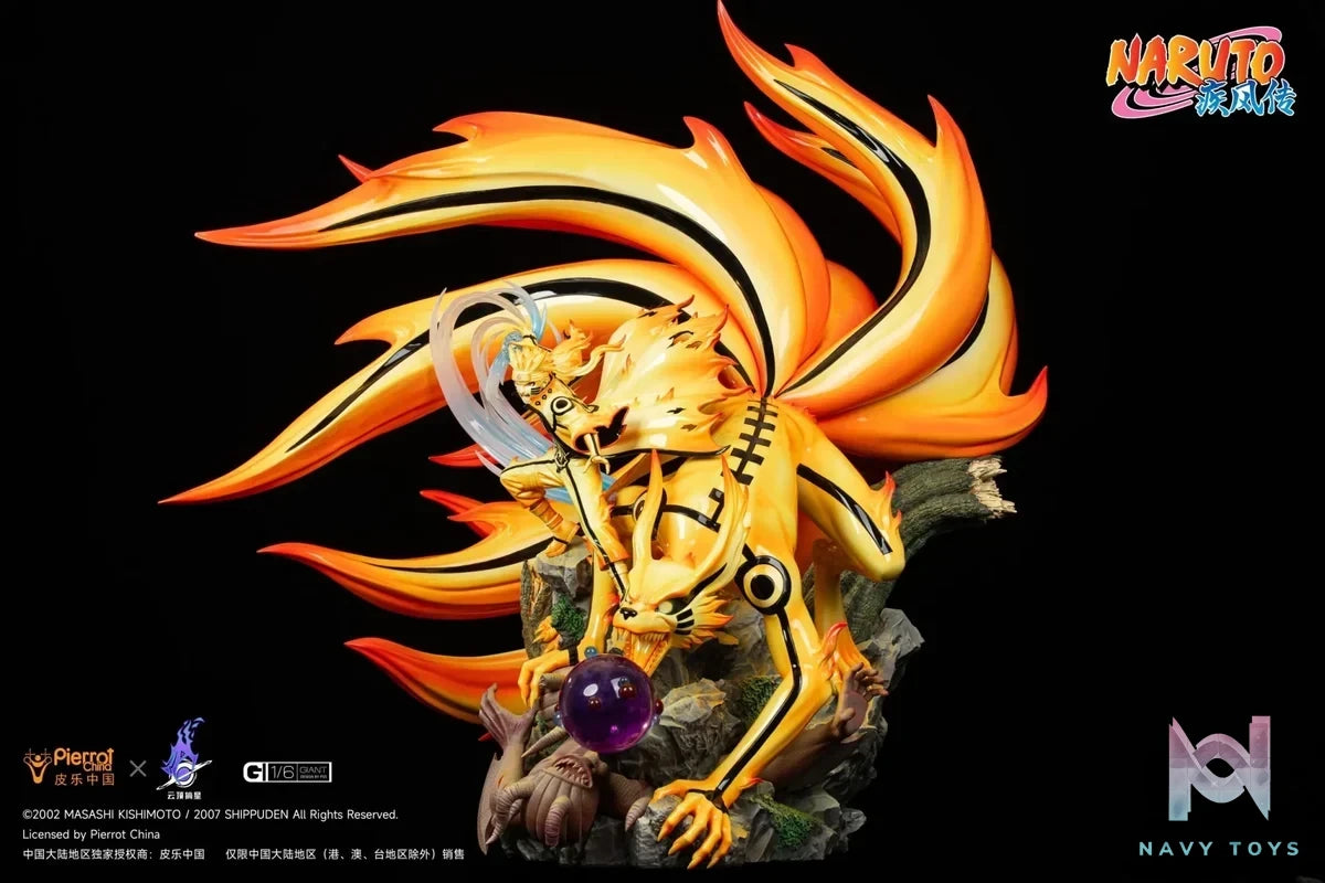 Pickstar Studio - Naruto Genuine Authorization Kurama Link Mode naruto Uzumaki 1/6 Statue (Licensed) resin statue Navy Toys anime figure