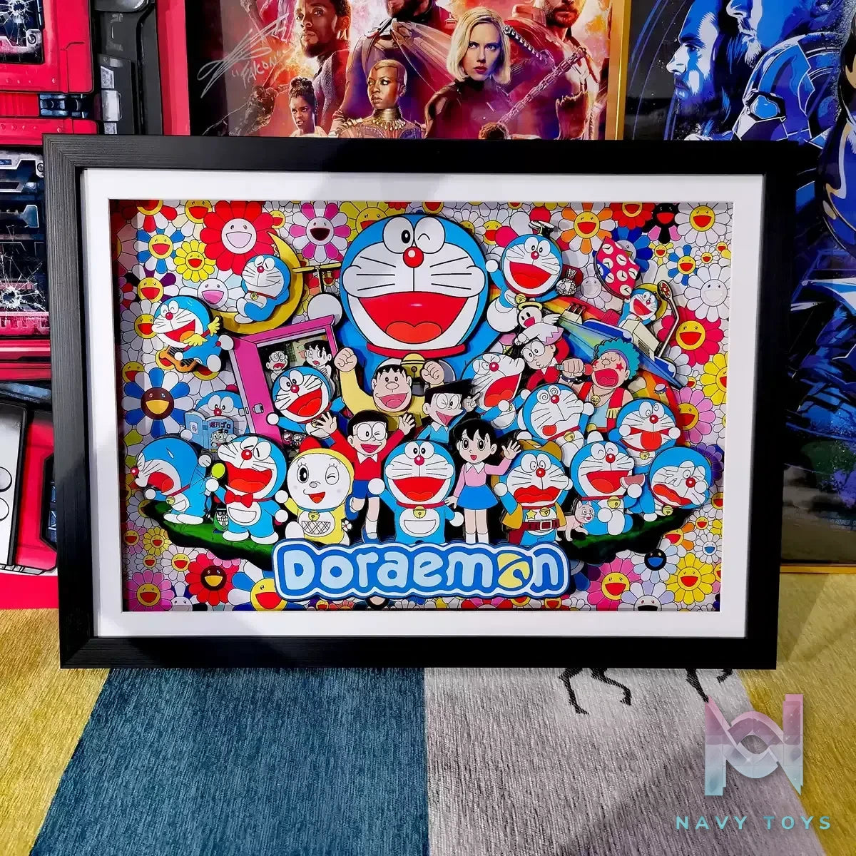 Yu Zhi Jiang Studio – Doraemon Multiple Characters Series #4 3D Decorative Painting Doraemon