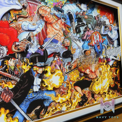 KALA HOME Studio – One Piece Multiple Characters #09 3D Decorative Painting One Piece