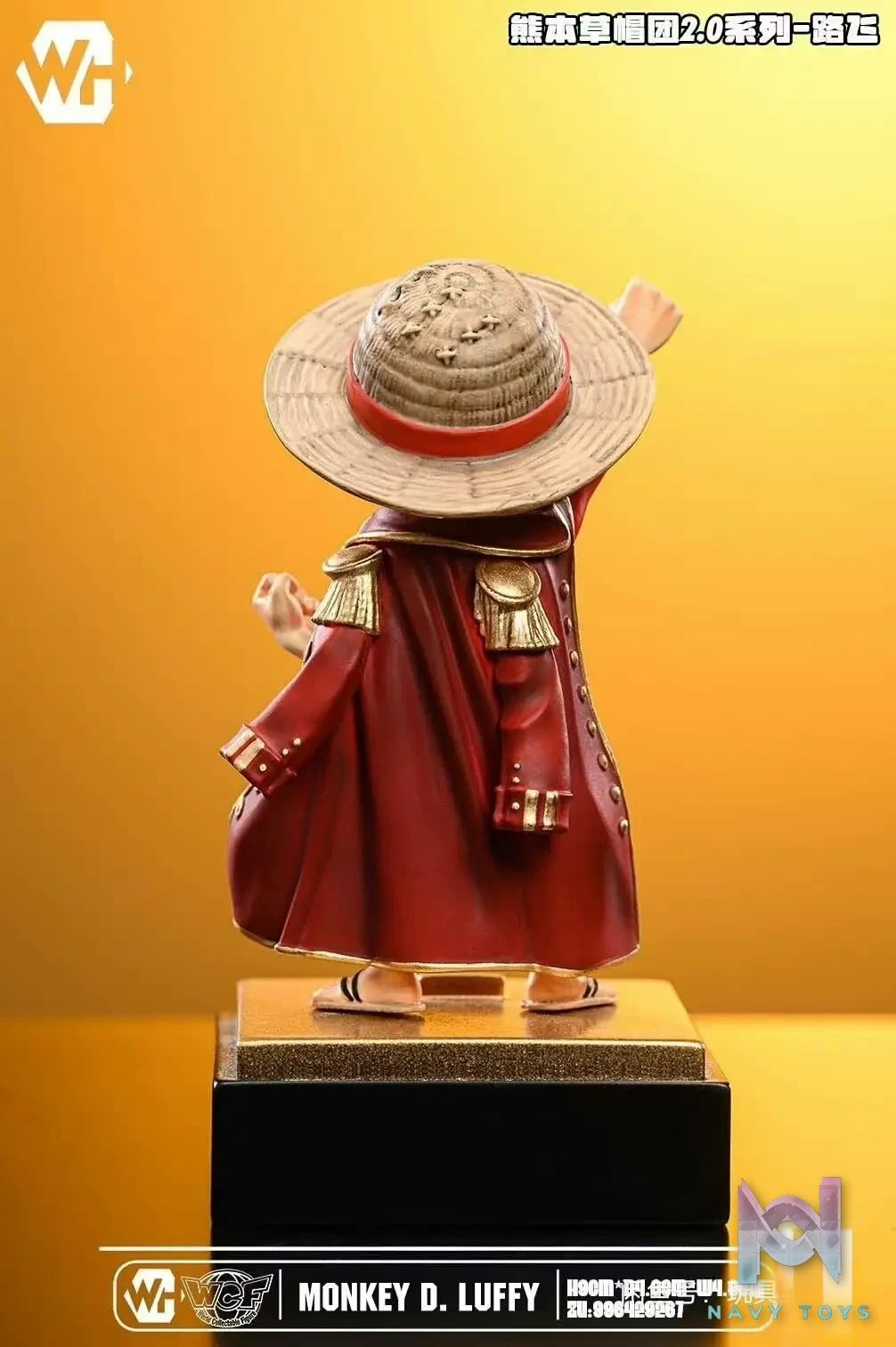 WH Studio - One Piece Kumamoto Straw Hats 2.0 Resonance Series 1 King Luffy resin statue Navy Toys anime figure