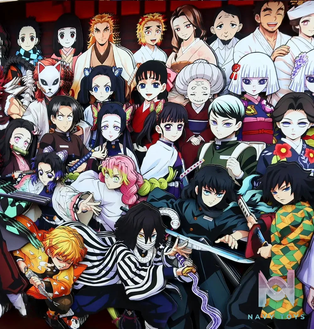 KALA HOME Studio – Demon Slayer Multiple Characters #22 3D Decorative Painting Demon Slayer