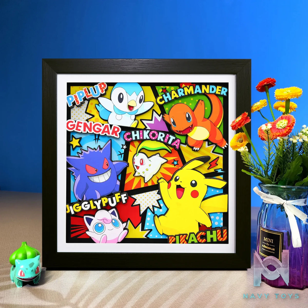 Yu Zhi Jiang Studio – Pokémon Multiple Characters Series #12 3D Decorative Painting Pokémon