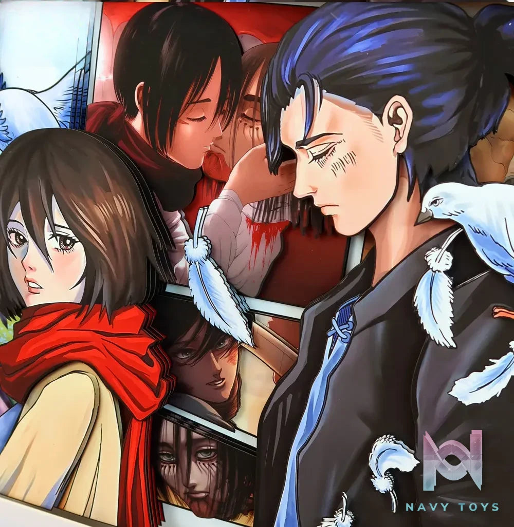 KALA HOME Studio – Eren X Mikasa 3D Decorative Painting Attack on Titan