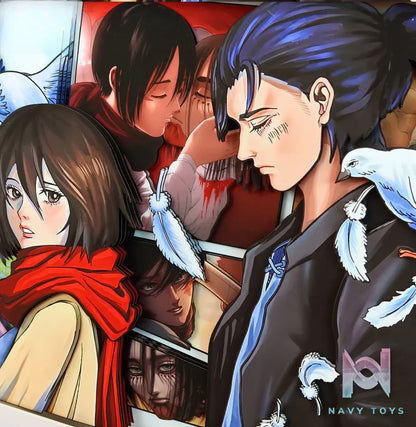 KALA HOME Studio – Eren X Mikasa 3D Decorative Painting Attack on Titan