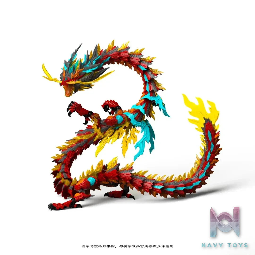 Shen Xing Ke Ji – Original Red Dragon King alloy frame with lights assembly model (Licensed)