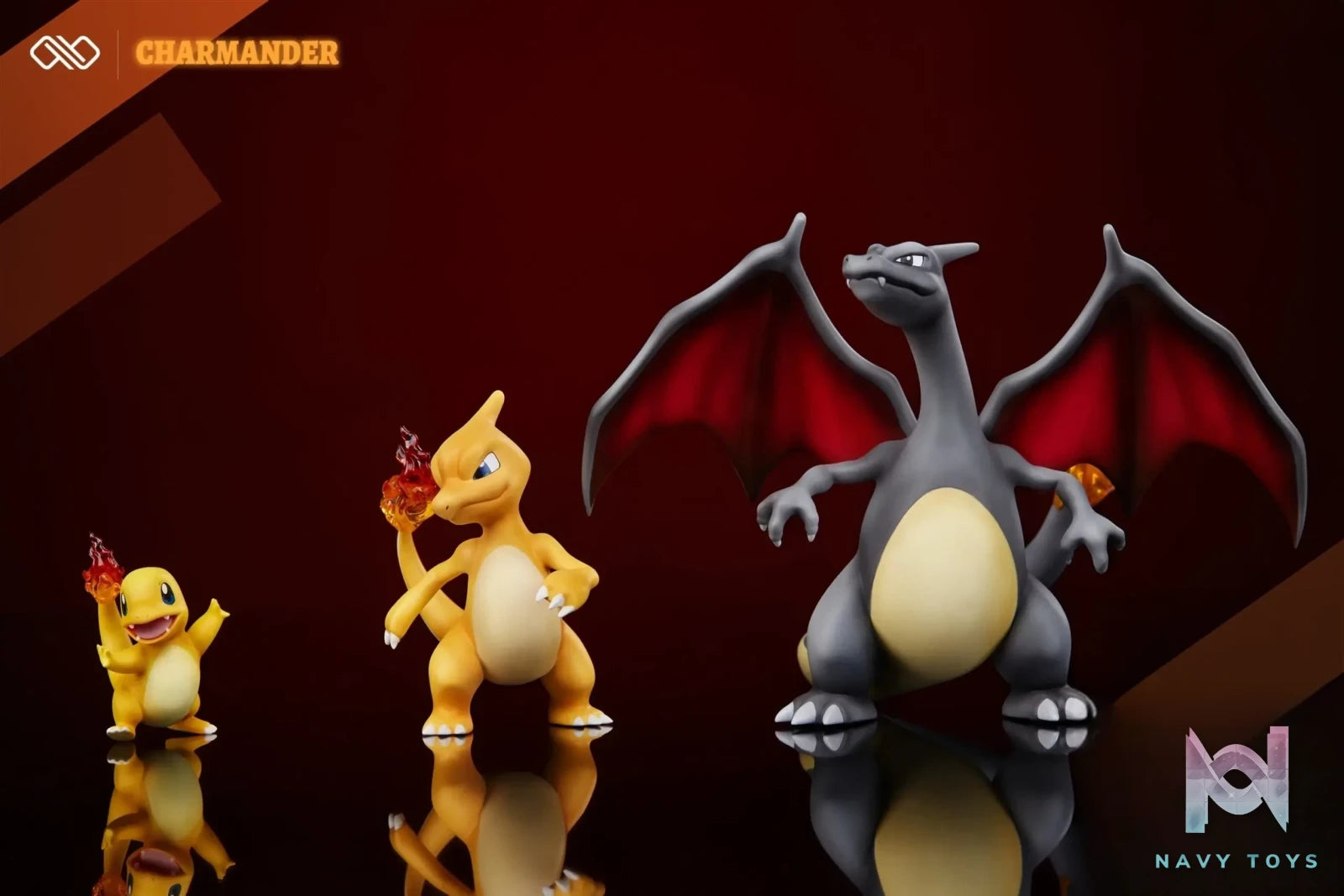 Infinite Studio – Pokémon Charmander evolution group