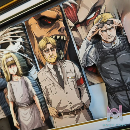 KALA HOME Studio – Attack on Titan Multiple Characters #02 Titan 3D Decorative Painting Attack on Titan