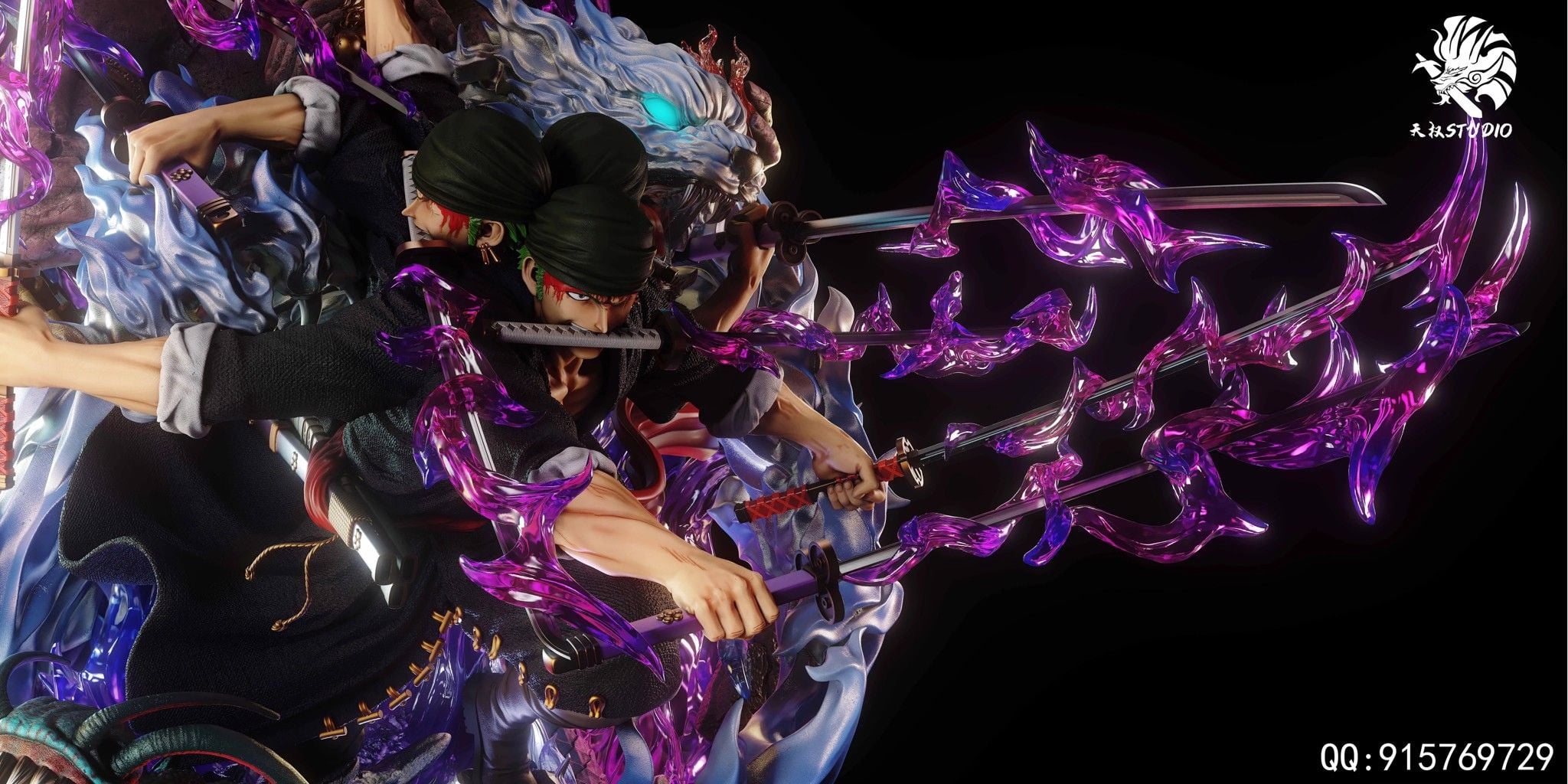 Roronoa Zoro resin statue TianQuan Studio anime figure