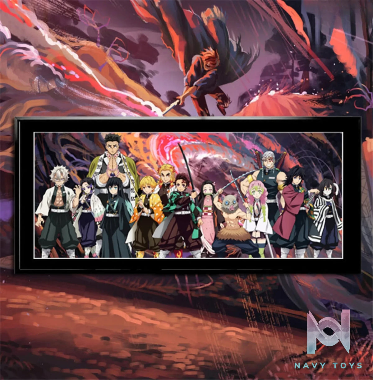 Mystery Gallery Studio – Demon Slayer Hashira Series Photo with Frame