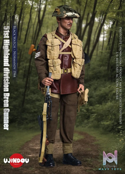 UJINDOU – Original 51st Highland division Bren Gunner Black Watch – Normandy 1944 (Licensed)