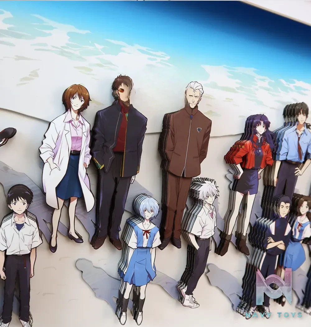 KALA HOME Studio – Neon Genesis Evangelion Multiple Characters #03 3D Decorative Painting Neon Genesis Evangelion