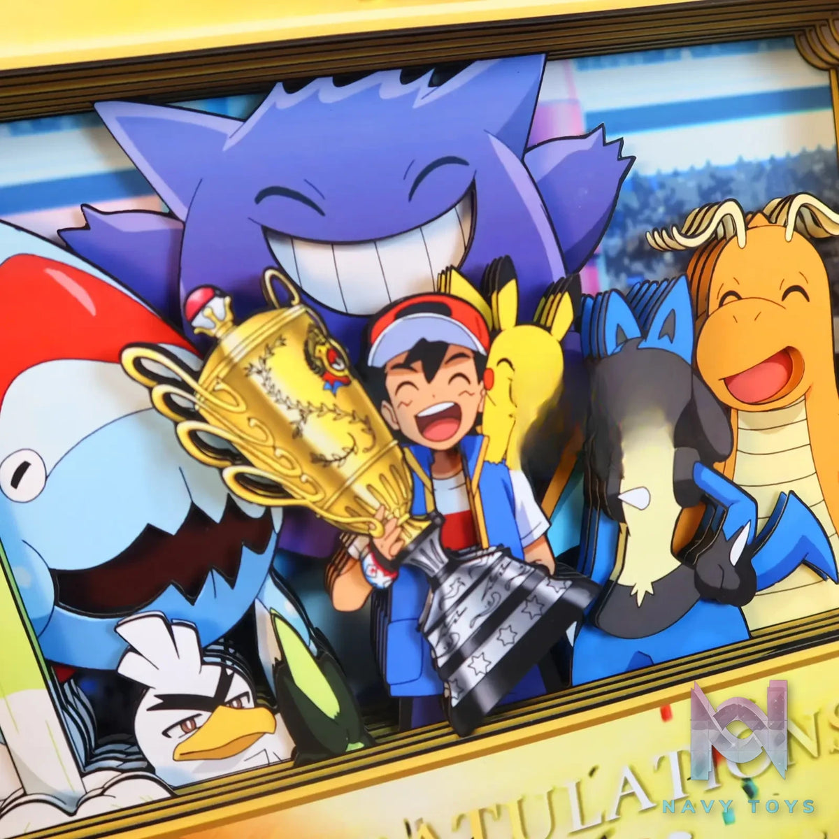 KALA HOME Studio – Congratulation Ash Ketchum! 3D Decorative Painting Pokémon