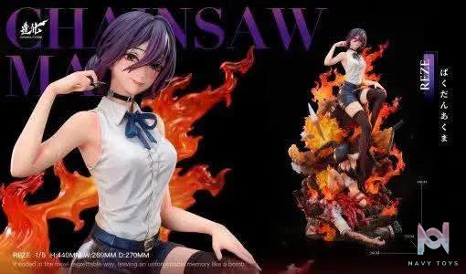 Reze resin statue ZaoHua Studio anime figure