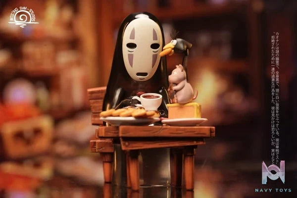 Rising Sun Studio - Spirited Away Hayao Miyazaki Desktop Series 1 No Face Man resin statue Navy Toys anime figure