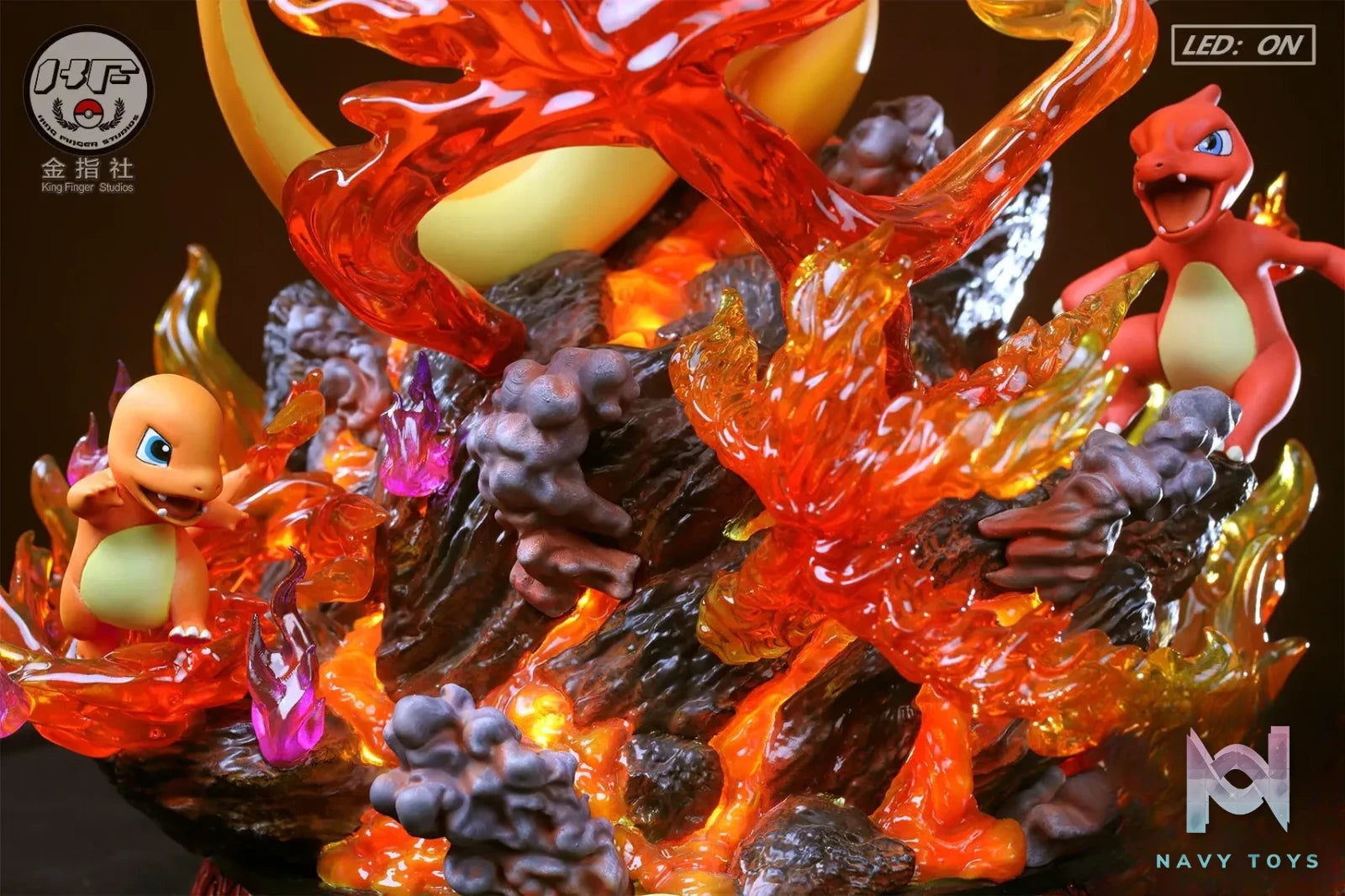 King Finger Studio – Pokemon Charizard Evolution Set