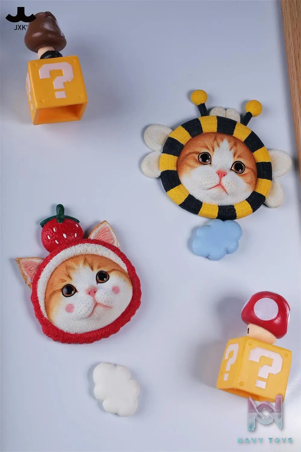 JXK – Strawberry Cat Fridge Magnet X Bumblebee Cat Fridge Magnet JS-2603 JS-2604 (Licensed)