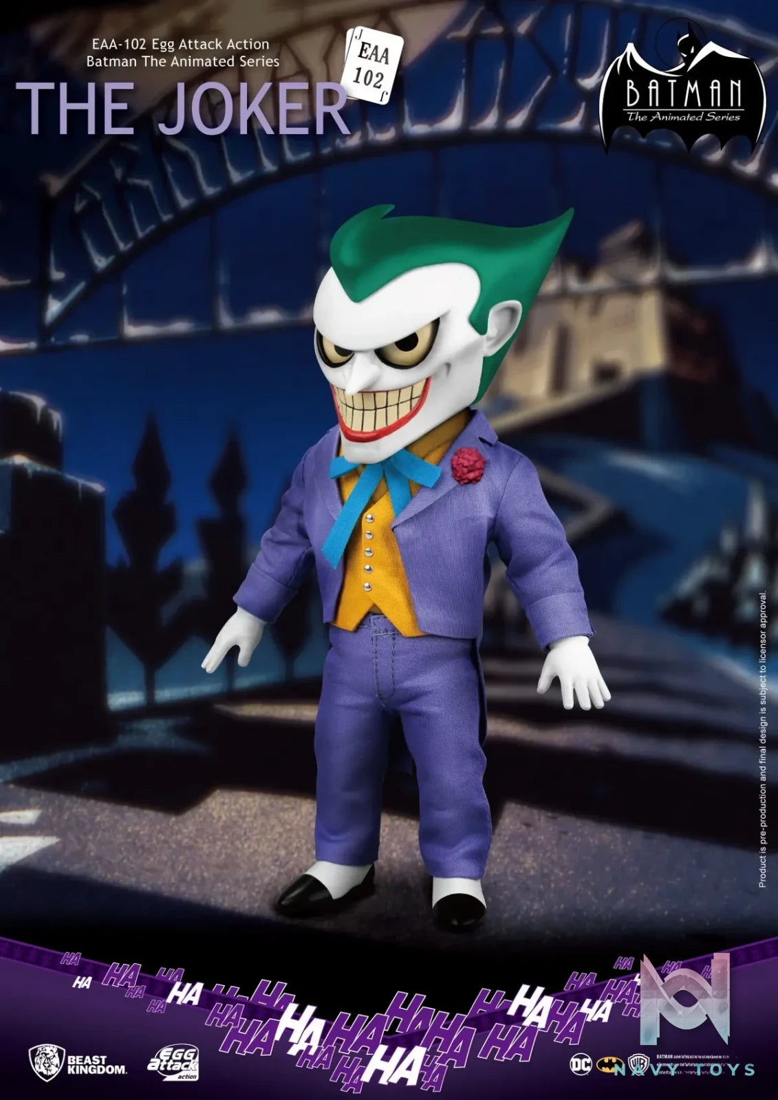 Beast Kingdom – EAA-102 Batman The Animated Series THE JOKER Action Figure (Licensed)