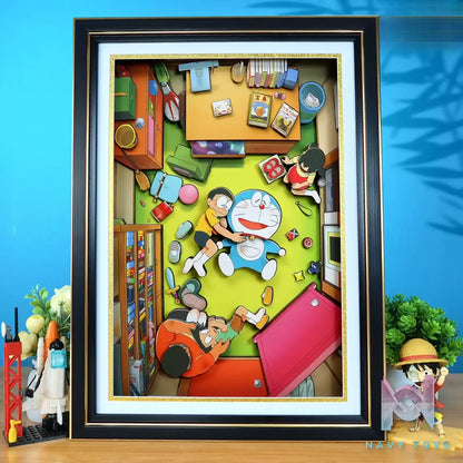 KALA HOME Studio – Doraemon Multiple Characters #04 3D Decorative Painting Doraemon