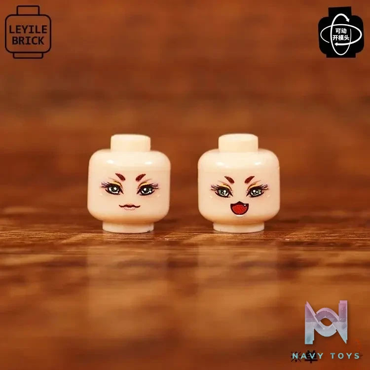 LEYILEBRICK Studio – Cute Girl Posable Head #04 Original