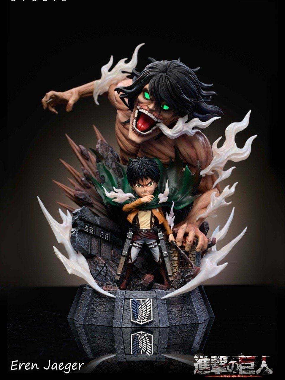 Eren & Attack Titan - Attack On Titan - D Studio resin statue D Studio anime figure