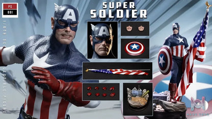 Power Studio – Marvel 1/6 scale super soldier Captain America figure PS001