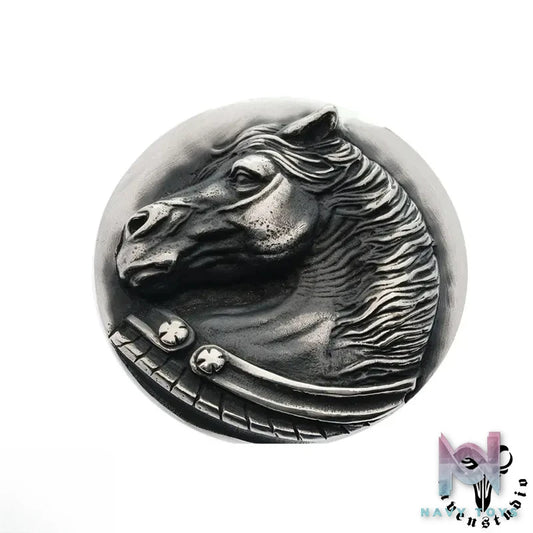 Raven Studio (silver jewelry) – Exclusive Horse Brand “Swift Success” Leather Wallet Buckle Original