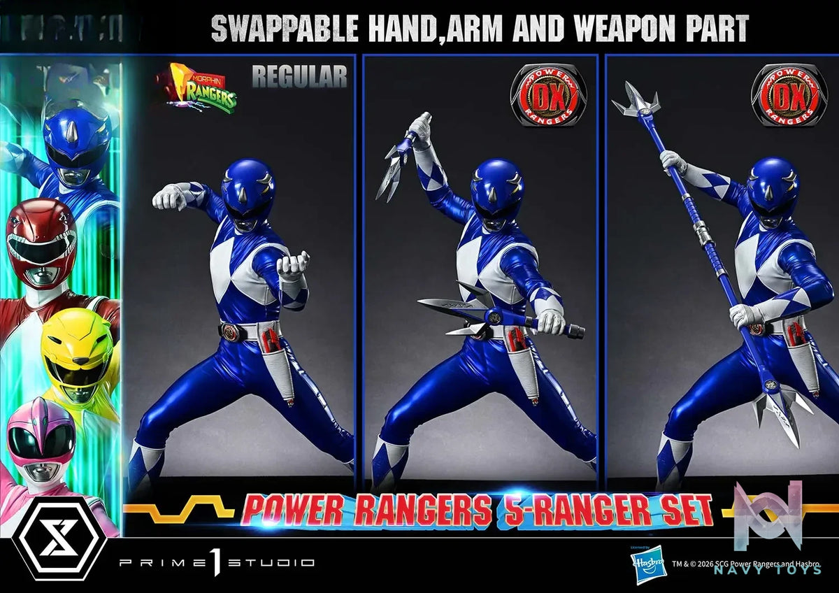 Prime 1 Studio – Premium Masterline Mighty Morphin Power Rangers Power Rangers 5-Ranger Set PMPWR-01 PMPWR-01DX PMPWR-01DXS (Licensed)