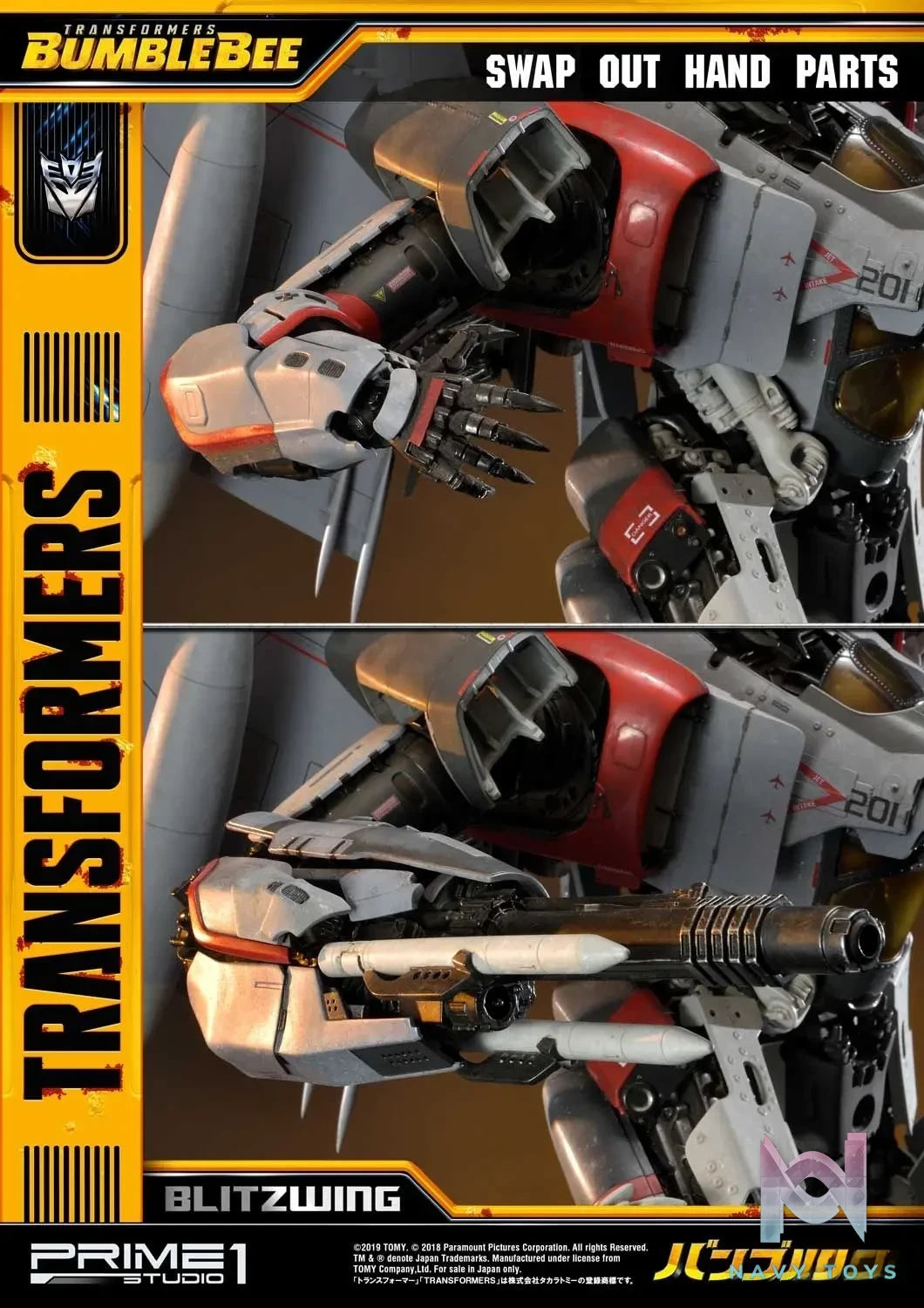 Prime 1 Studio – Museum Masterline Transformers: Bumblebee (Film) Blitzwing MMTFM-25 MMTFM-25EX(Licensed)