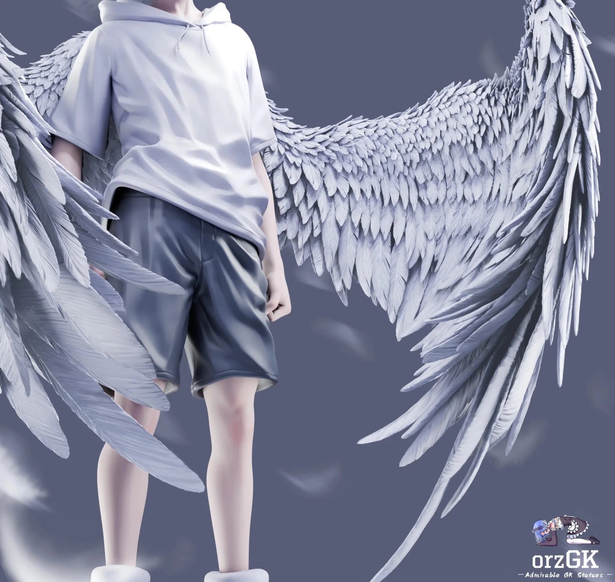 Aurora Studio - HUNTER×HUNTER Little Angel Series Killua Zoldyck resin statue Navy Toys anime figure