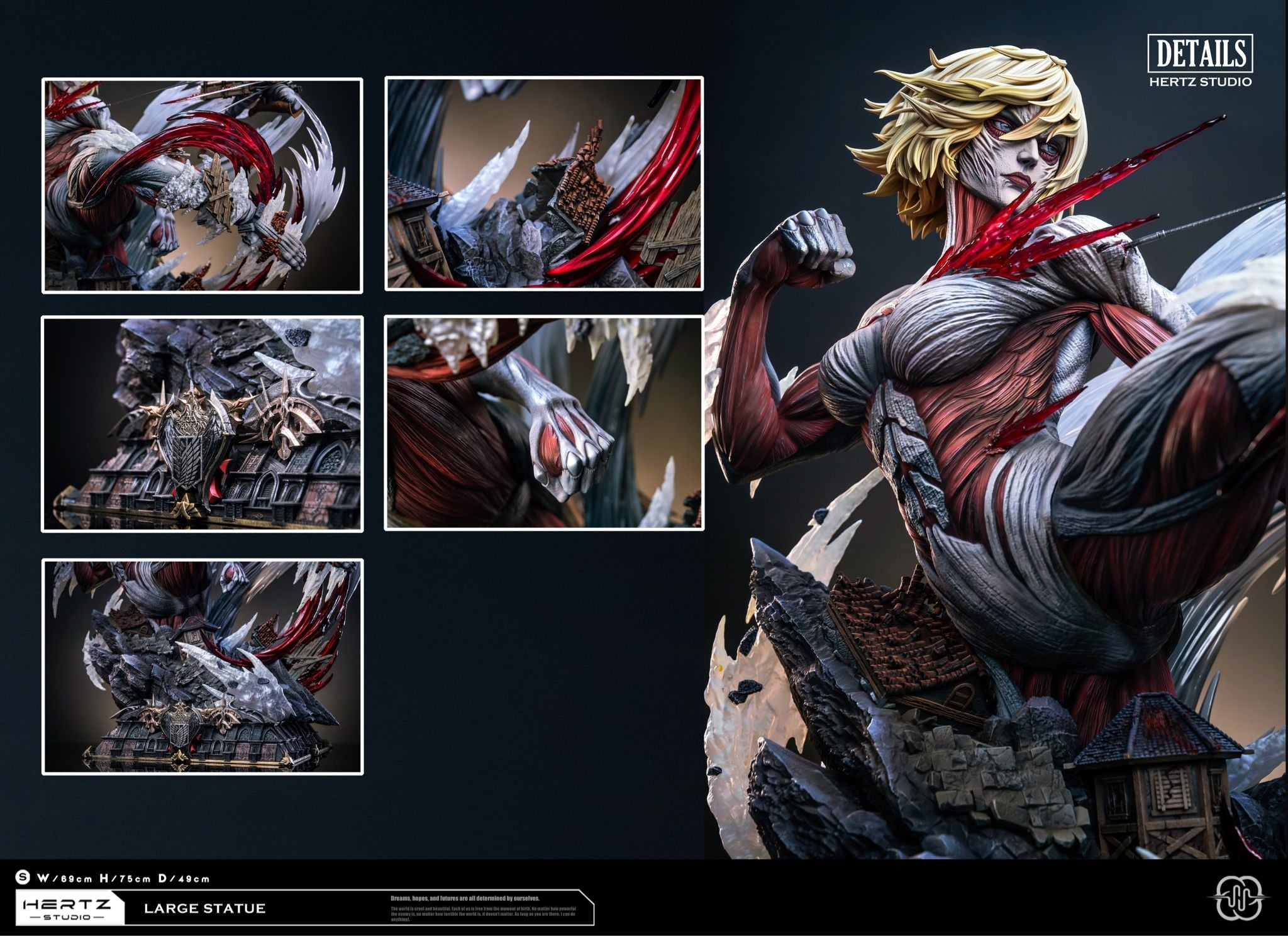 Mikasa vs Female Titan - Attack on Titan - Hertz Studio resin statue Hertz studio anime figure