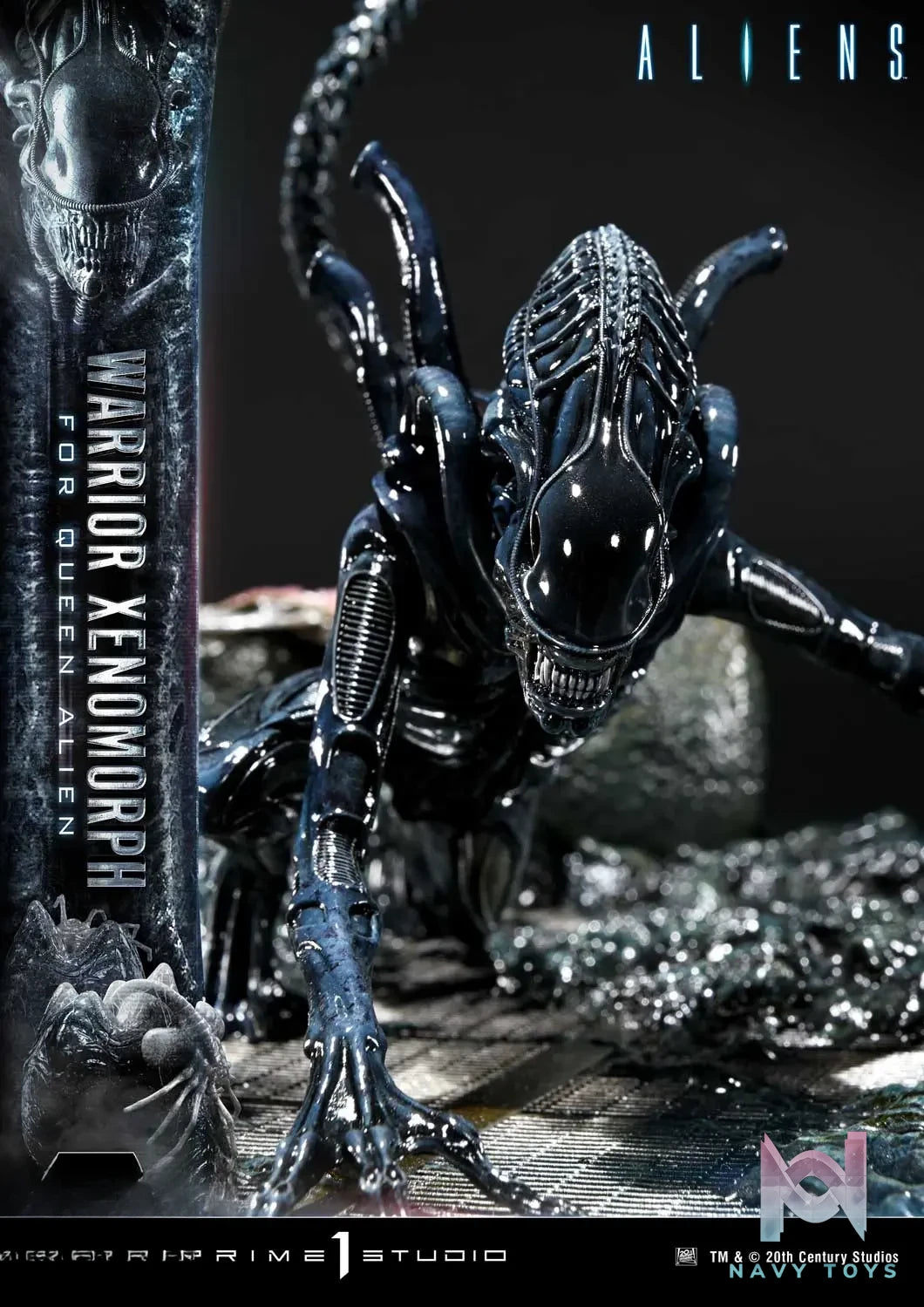 Prime 1 Studio – Ultimate Diorama Masterline Aliens (Film) Warrior Xenomorph for Queen Alien UDMAL-02 (Licensed)
