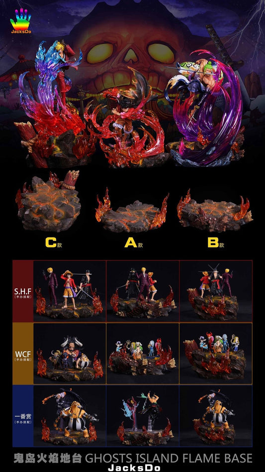Ghosts Island Flame Base - One Piece - Jacksdo resin statue Jacksdo Studio anime figure