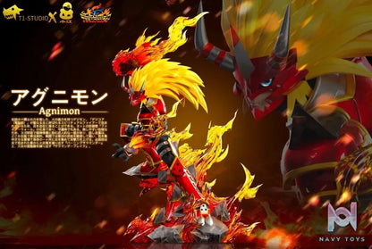 T1 Studio – Digimon Frontier Agnimon & Wolfmon