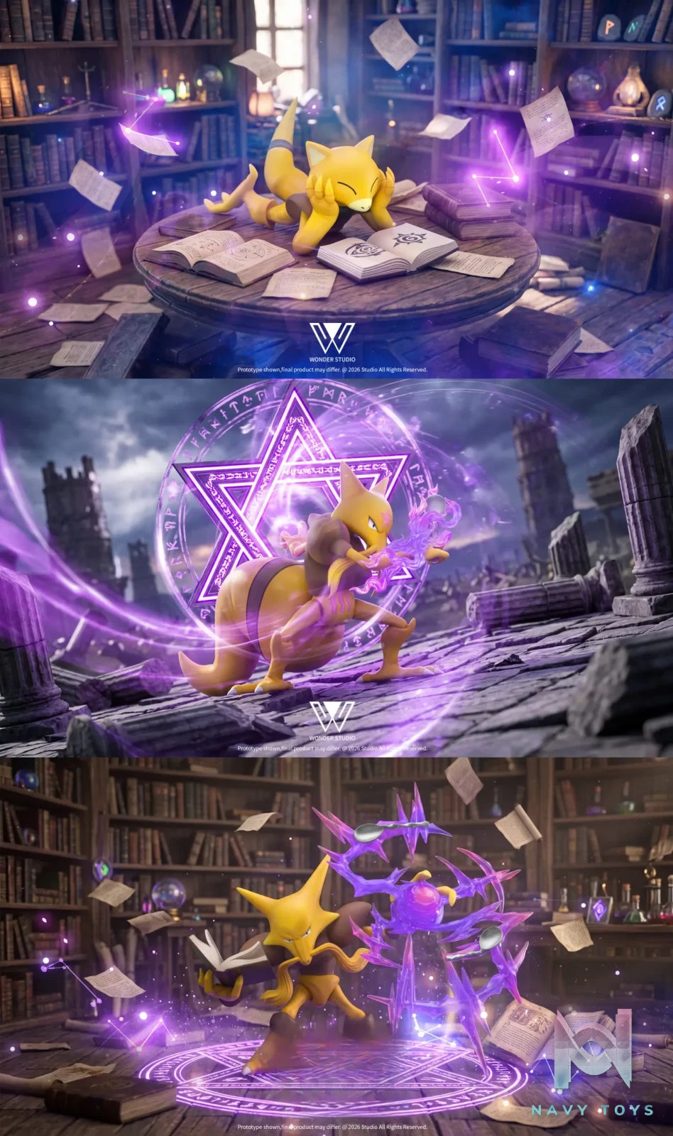 Wonder Studio – Alakazam Evolution Set Pokémon