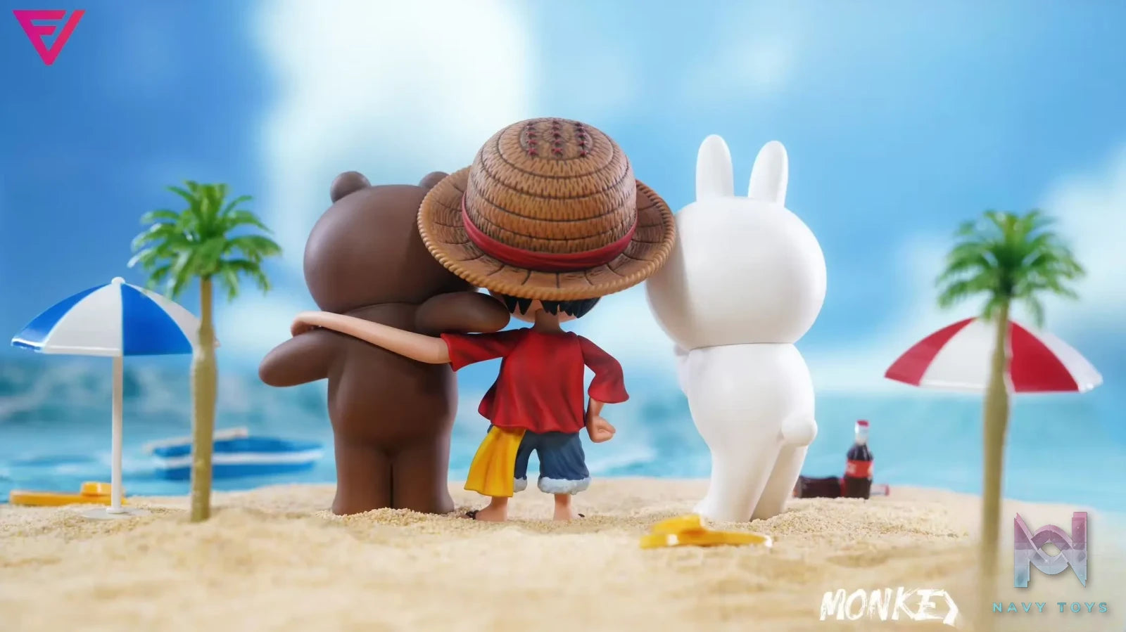 EVE Studio – One Piece Q version Luffy & Brown & Cony
