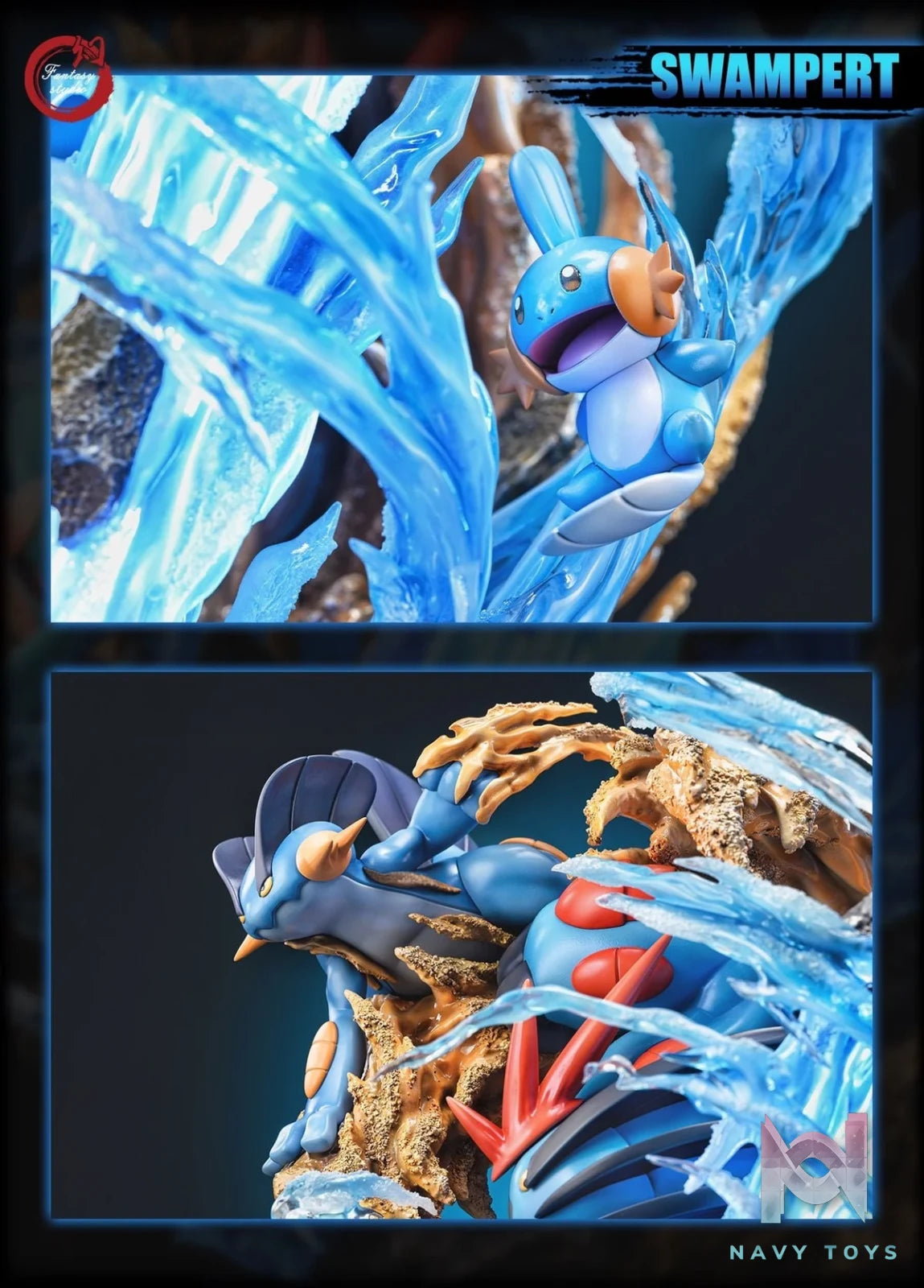Swampert Family - Pokemon - Fantasy Studio resin statue Fantasy Studio anime figure